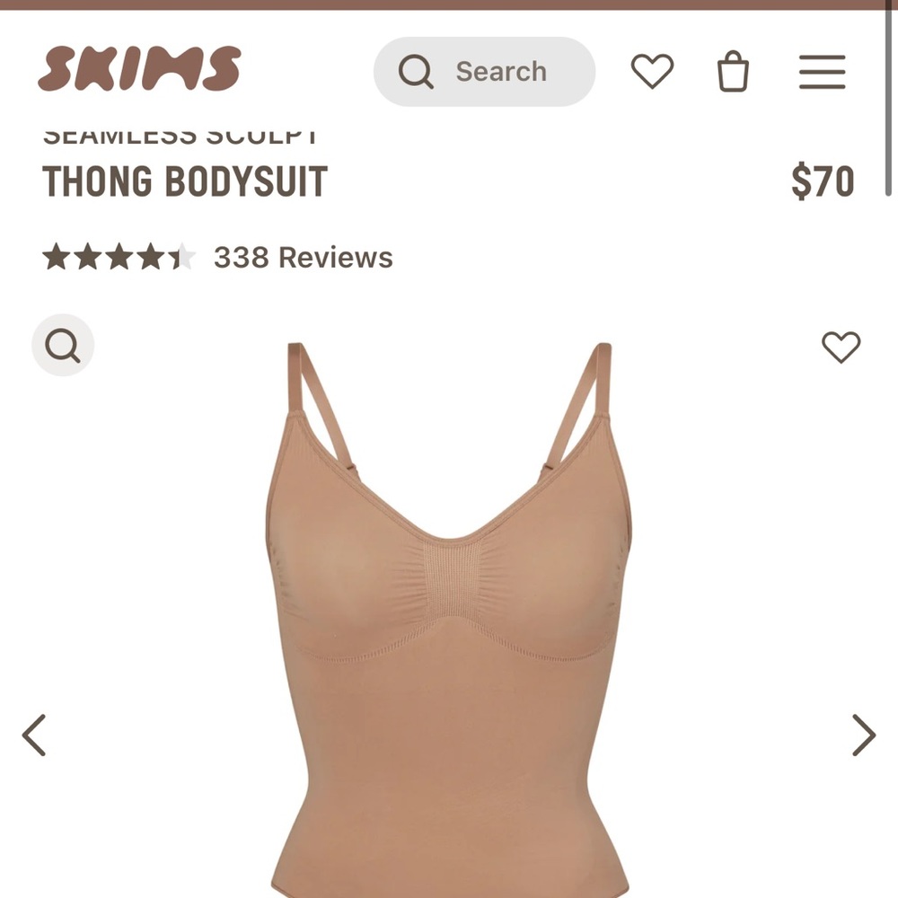 Skims seamless sculpt thong bodysuit shapewear